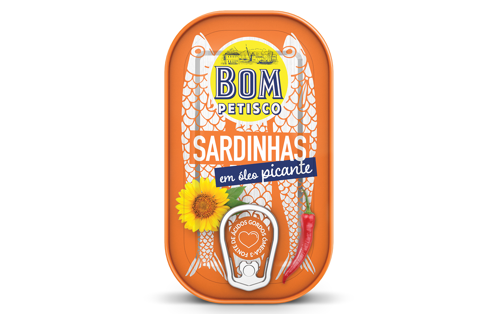 Photo du packaging Bom Petisco - Sardines en huile picante